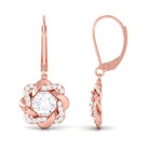 Sparkanite Jewels-Floral Inspired Moissanite Drop Earrings