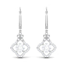 Sparkanite Jewels-Nature Inspired Moissanite Floral Drop Earrings