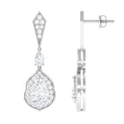 Sparkanite Jewels-Vintage Style Moissanite Teardrop Earrings