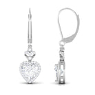 Sparkanite Jewels-Heart Shape Moissanite Classic Drop Earrings