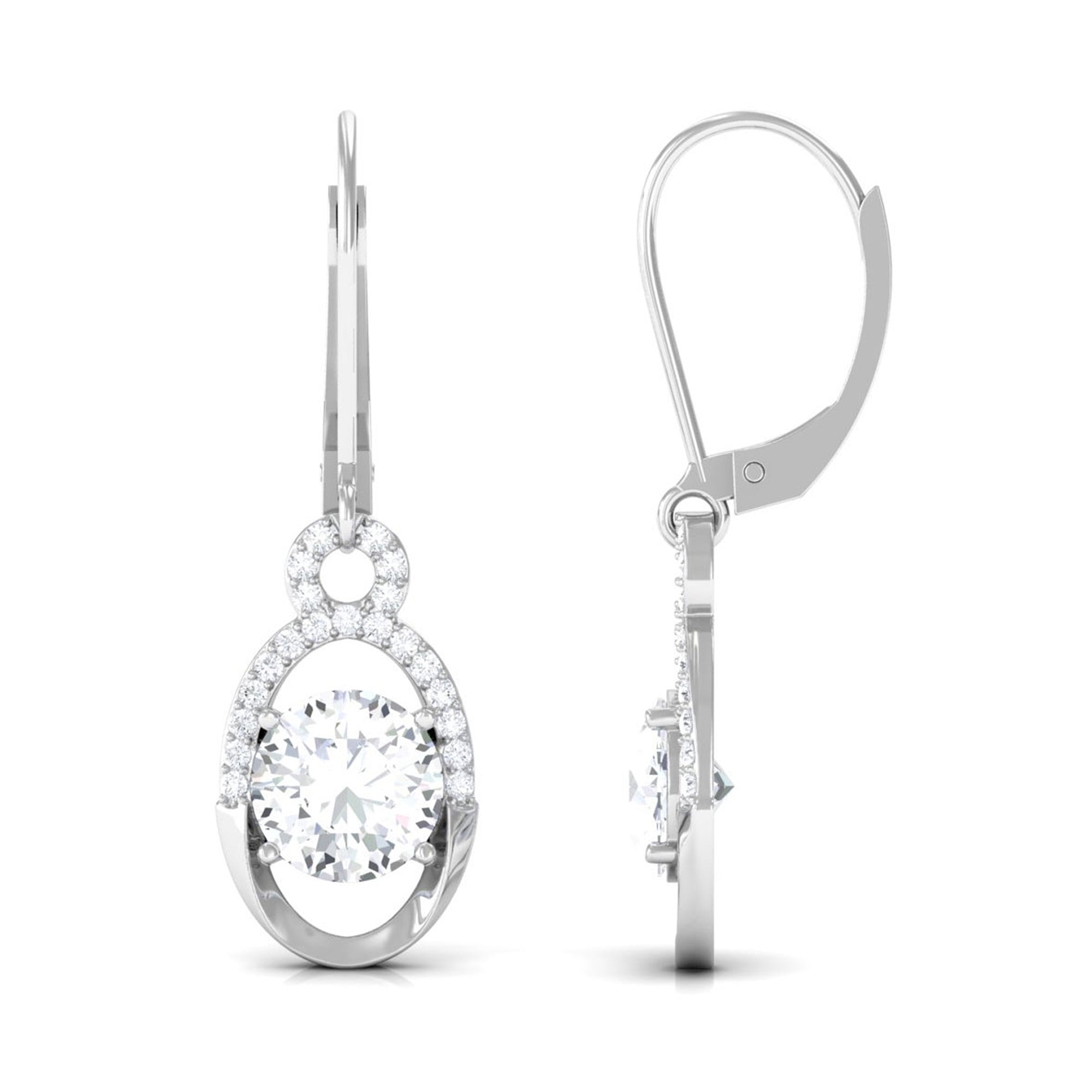 Sparkanite Jewels-Certified Moissanite Classic Drop Earrings