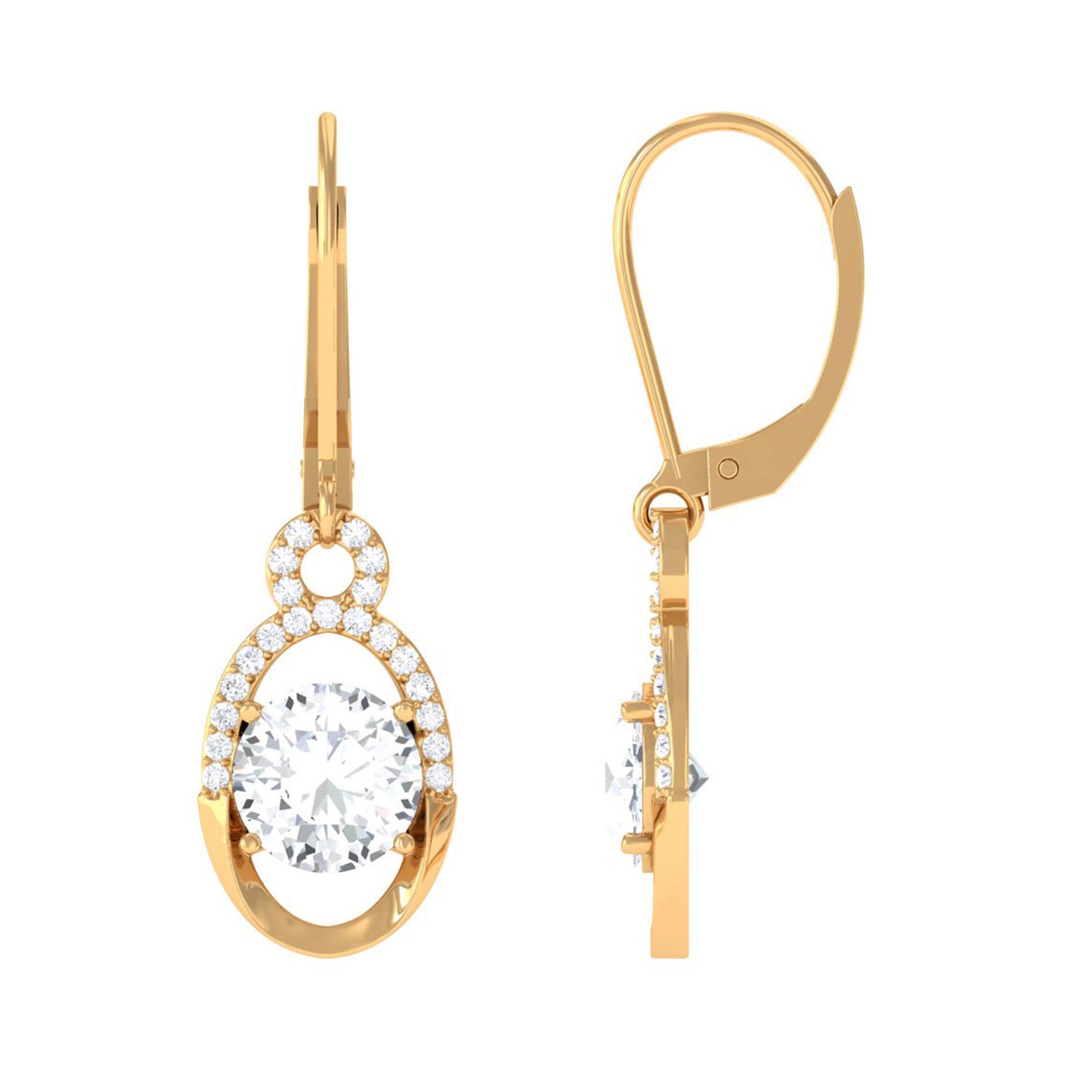 Sparkanite Jewels-Certified Moissanite Classic Drop Earrings