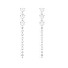 Sparkanite Jewels-Certified Moissanite Dangle Chain Earrings