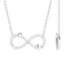 Sparkanite Jewels-Pave Set Moissanite Simple Infinity Necklace