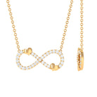 Sparkanite Jewels-Pave Set Moissanite Simple Infinity Necklace