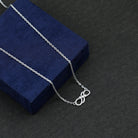 Sparkanite Jewels-Minimal Moissanite Infinity Necklace in Pave Setting