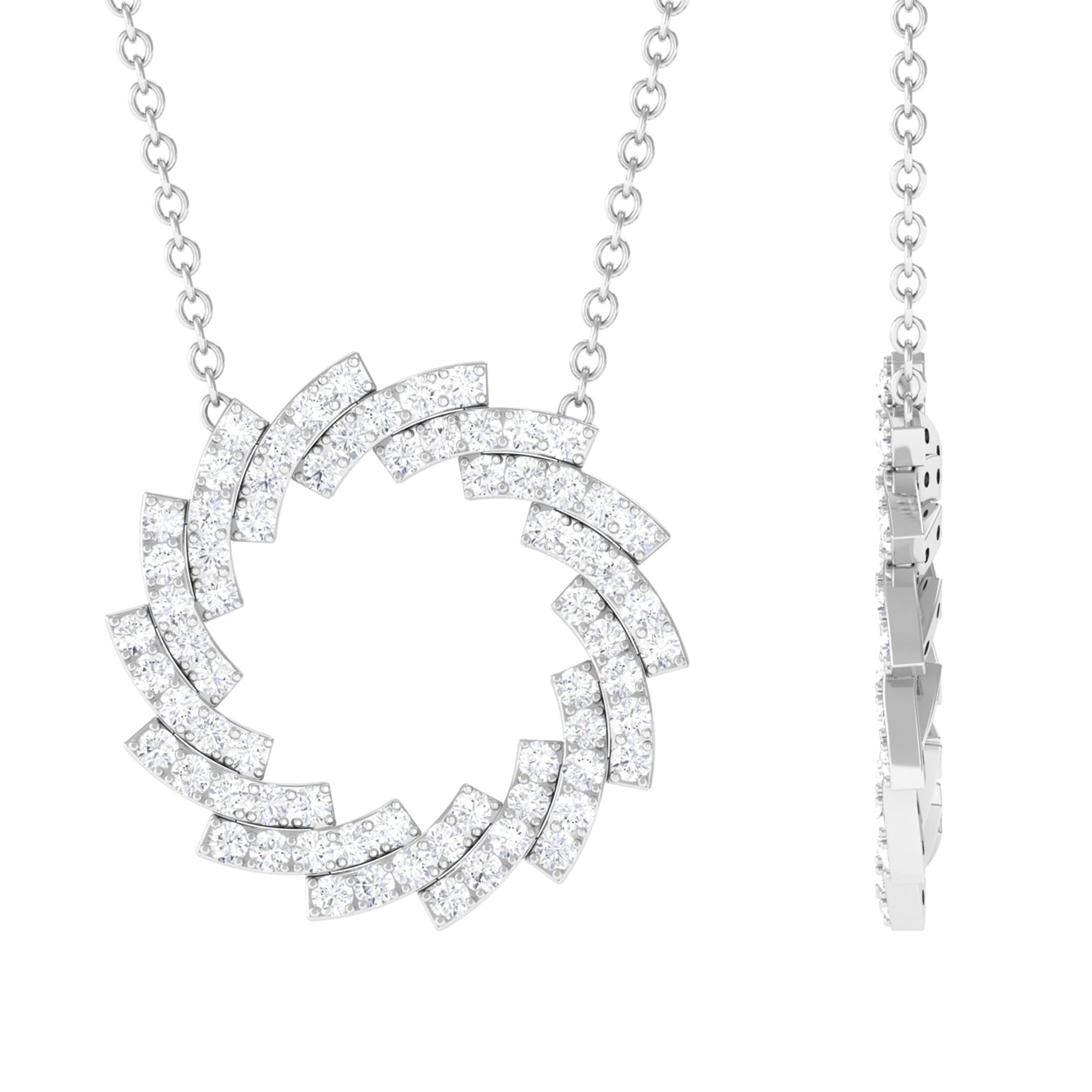 Sparkanite Jewels-Nature Inspired Certified Moissanite Eternity Necklace