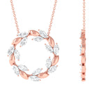 Sparkanite Jewels-Nature Inspired Marquise Moissanite Eternity Necklace