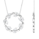 Sparkanite Jewels-Nature Inspired Marquise Moissanite Eternity Necklace