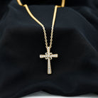 Sparkanite Jewels-Cross Pendant with Certified Moissanite