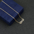 Sparkanite Jewels-Minimal Infinity Heart Necklace with Certified Moissanite