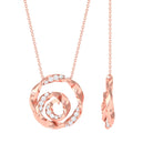 Sparkanite Jewels-Minimal Moissanite Floral Swirl Necklace