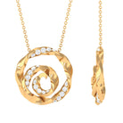 Sparkanite Jewels-Minimal Moissanite Floral Swirl Necklace