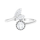 Sparkanite Jewels-Round Moissanite Mermaid Tail Wrap Ring