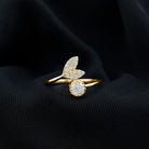 Sparkanite Jewels-Round Moissanite Mermaid Tail Wrap Ring