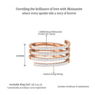 Sparkanite Jewels-Contemporary Moissanite Eternity Wrap Ring