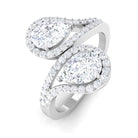 Sparkanite Jewels-Pear Shape Moissanite Designer Wrap Ring