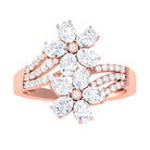 Sparkanite Jewels-Flower Inspired Moissanite Engagement Ring