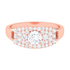 Sparkanite Jewels-Pave Set Moissanite Anniversary Band Ring