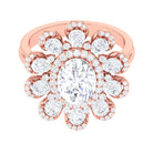 Sparkanite Jewels-Statement Moissanite Floral Inspired Engagement Ring