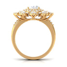 Sparkanite Jewels-Statement Moissanite Floral Inspired Engagement Ring