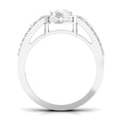 Sparkanite Jewels-Vintage Inspired Certified Moissanite Engagement Ring