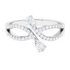 Sparkanite Jewels-Pear Shape Moissanite Infinity Promise Ring