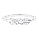 Sparkanite Jewels-Certified Moissanite Minimal Promise Ring