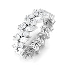 Sparkanite Jewels-Designer Full Eternity Ring with Certified Moissanite