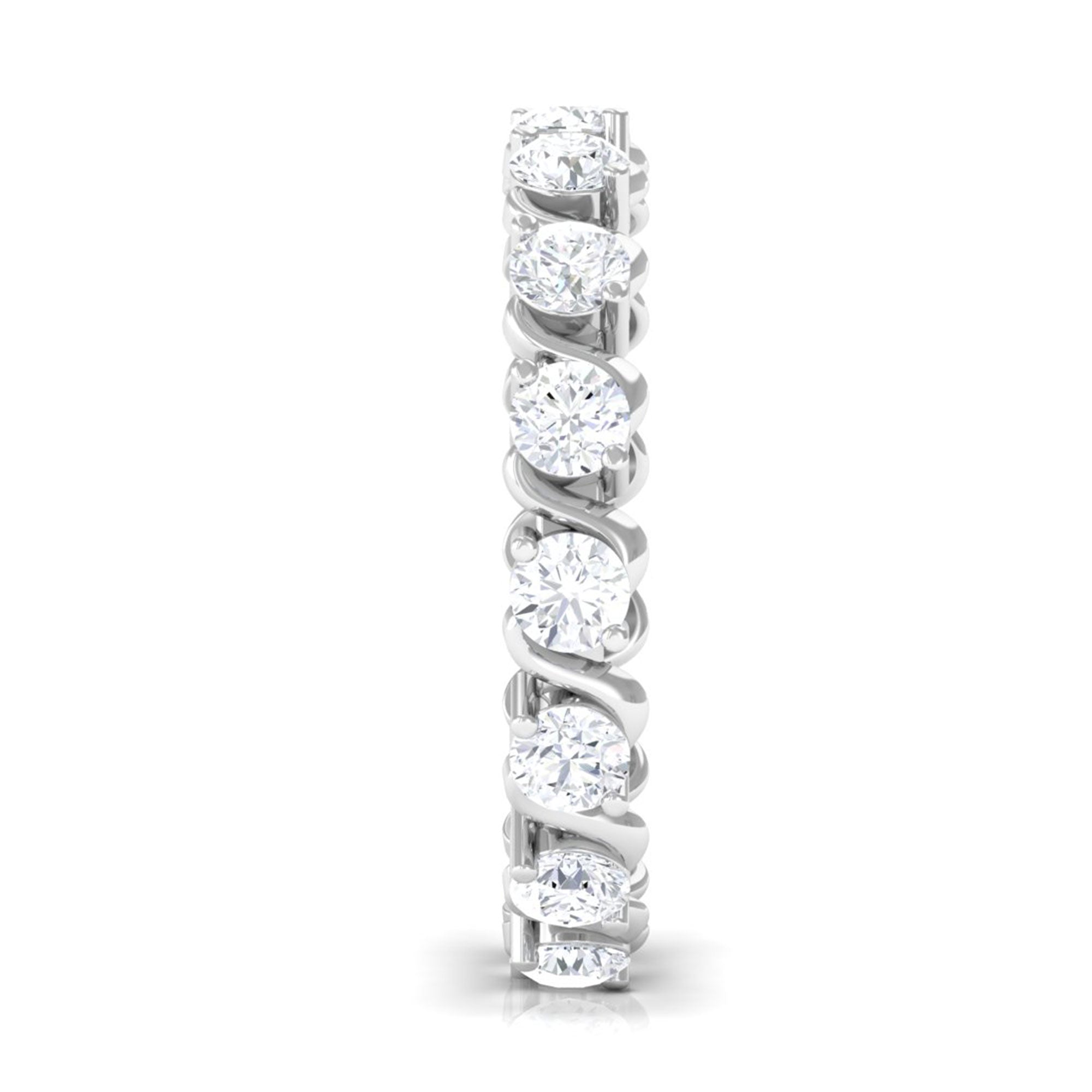 Sparkanite Jewels-Minimal Moissanite Full Eternity Band Ring