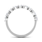 Pear Shape Moissanite Half Eternity Ring D-VS1 - Sparkanite Jewels