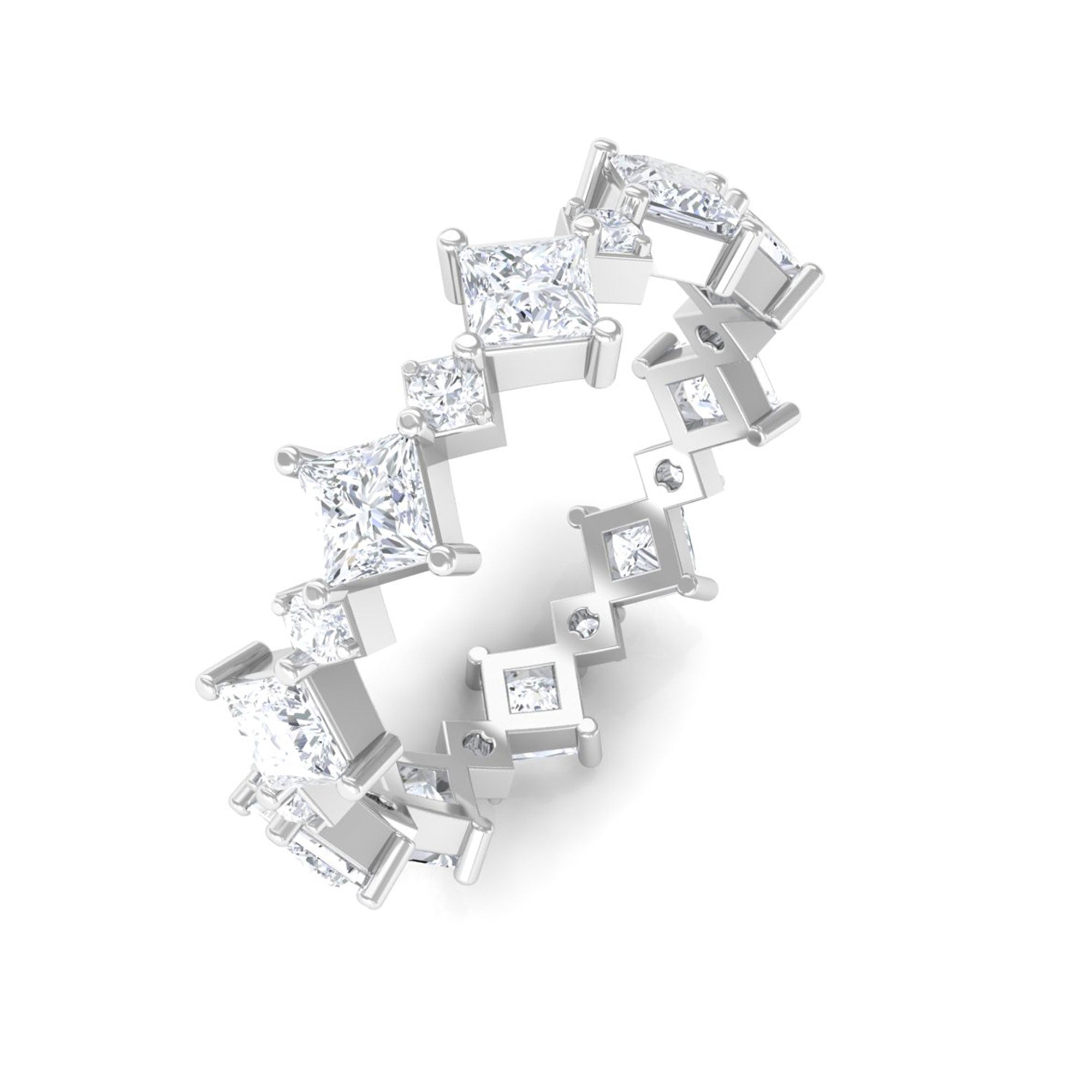 Sparkanite Jewels-Designer Moissanite Full Eternity Ring